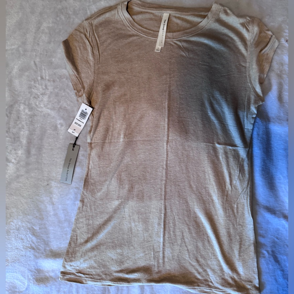 Babaton Beige Lightweight Tee